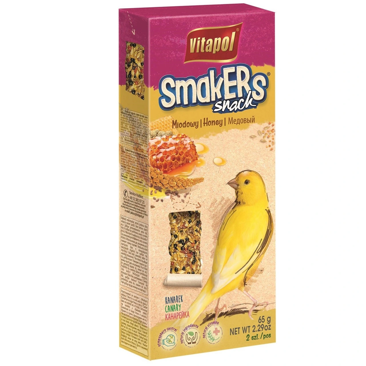 Vitapol Smakers kanarie Honning 2 stk